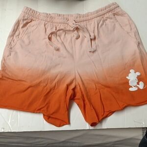 Disney Peach and Orange Ombre Athletic Shorts